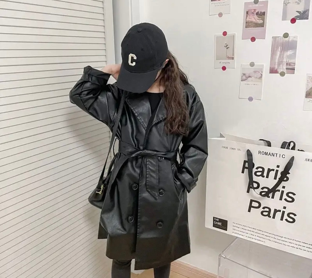Raven trench coat