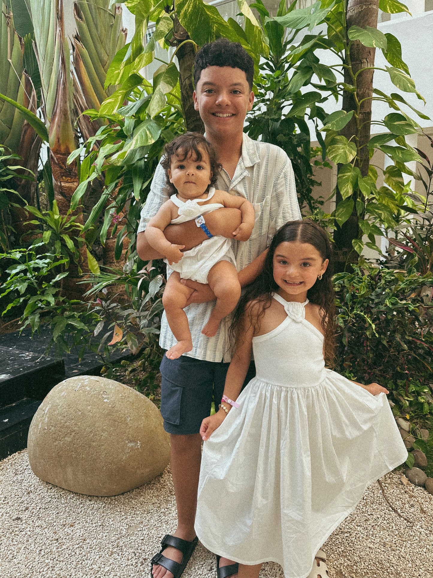 Infant staycation romper