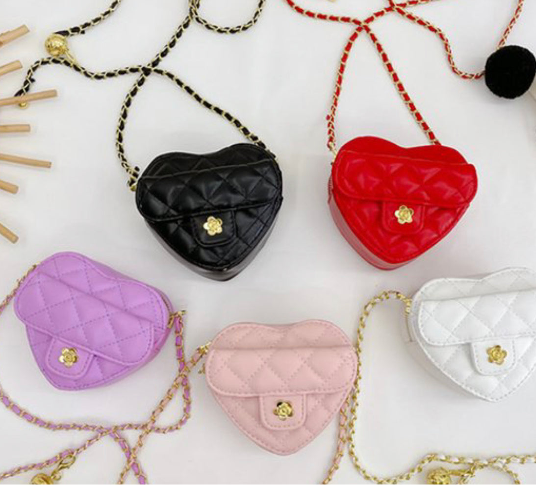 Amor heart shaped purse