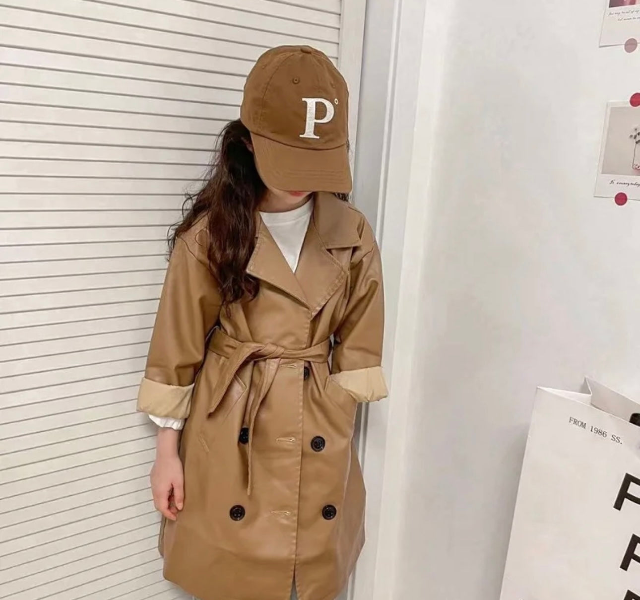 Raven trench coat
