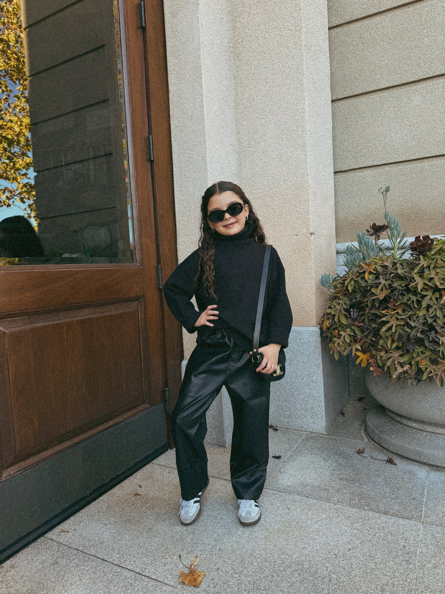 Glenda faux leather pants