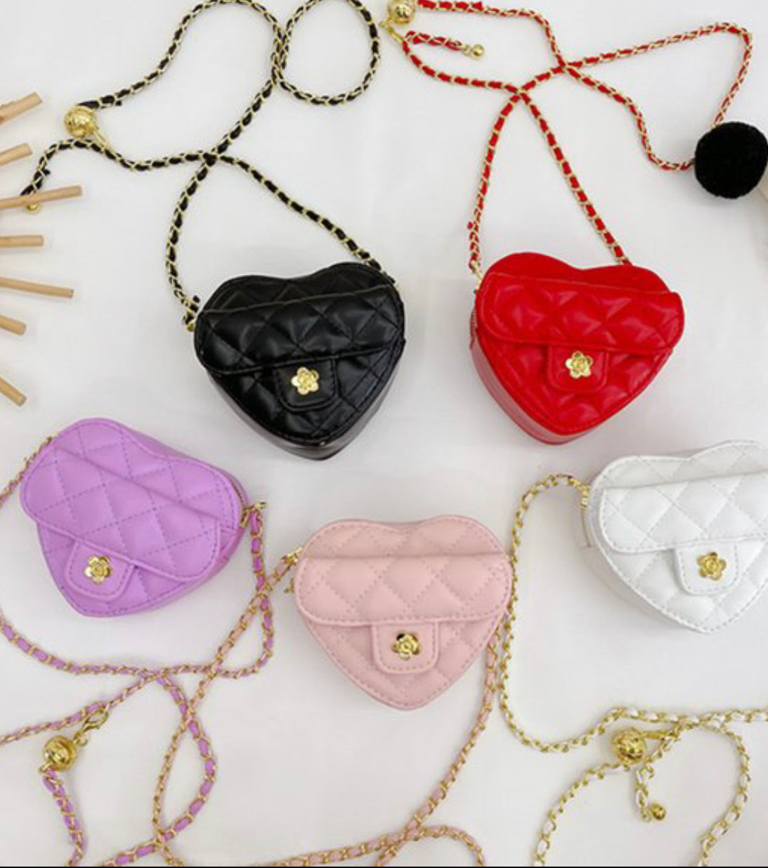 Amor heart shaped purse