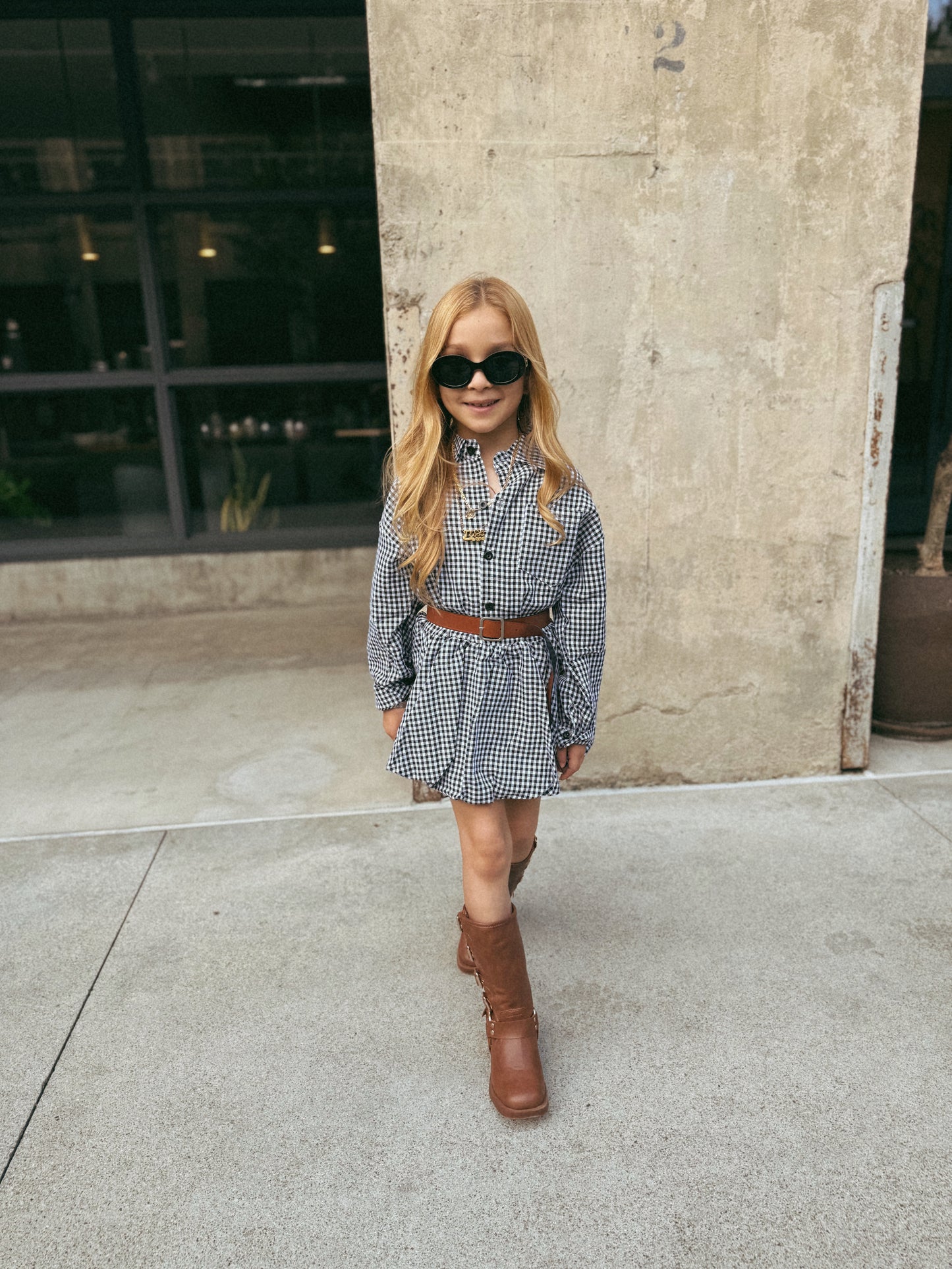 Penelope plaid dress